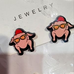 FRIENDS inspired turkey earrings